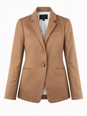 J.Crew Regent Wool Blazer Size 2 Camel